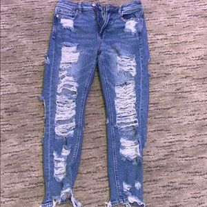 american eagle mom jeans